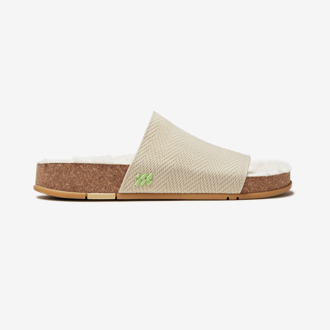 Cozy Chevron Shaw Slide - Créme Vee
