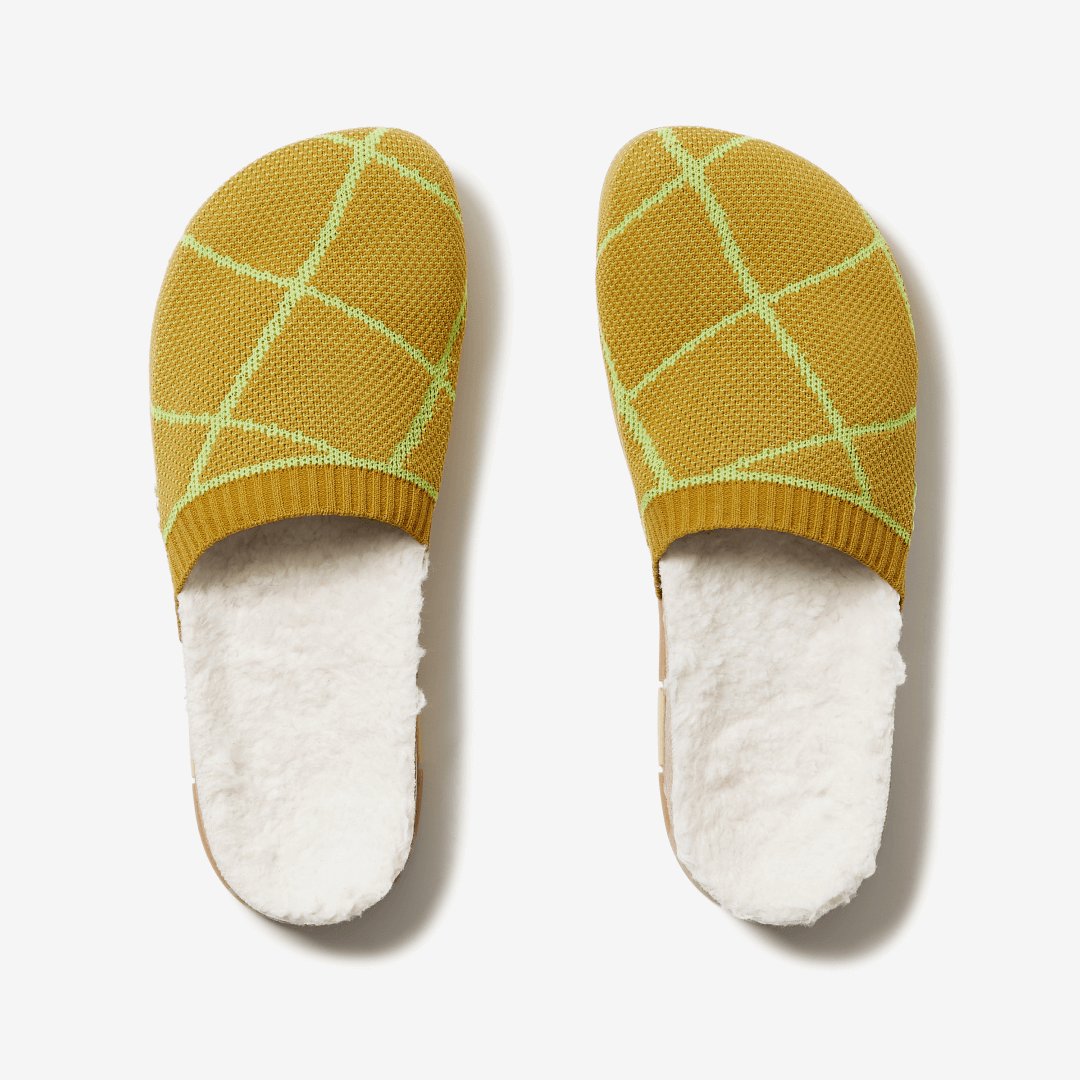 Cozy Grandpa Mule - Golden Check