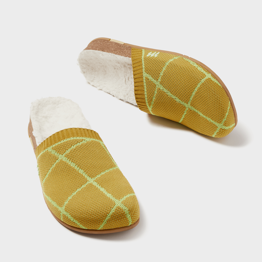 Cozy Grandpa Mule - Golden Check