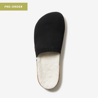 Cozy Chevron Grandpa Mule - Onyx Vee
