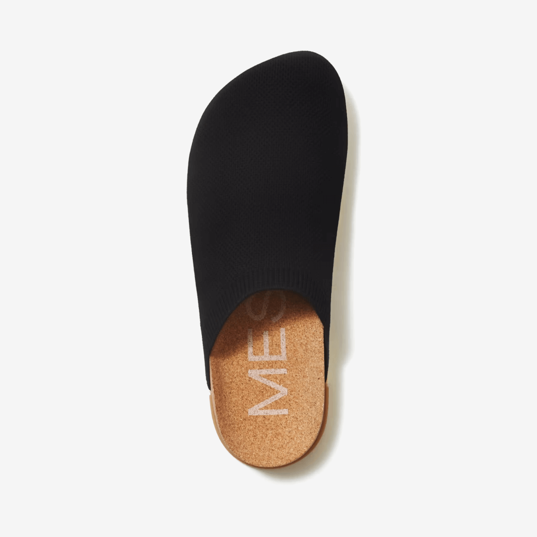 Showcasing the top view of Henning Classic Mule in Black