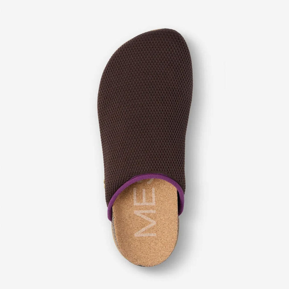 MESSAGE Henning mule in Perfect with cork footbed, top view.