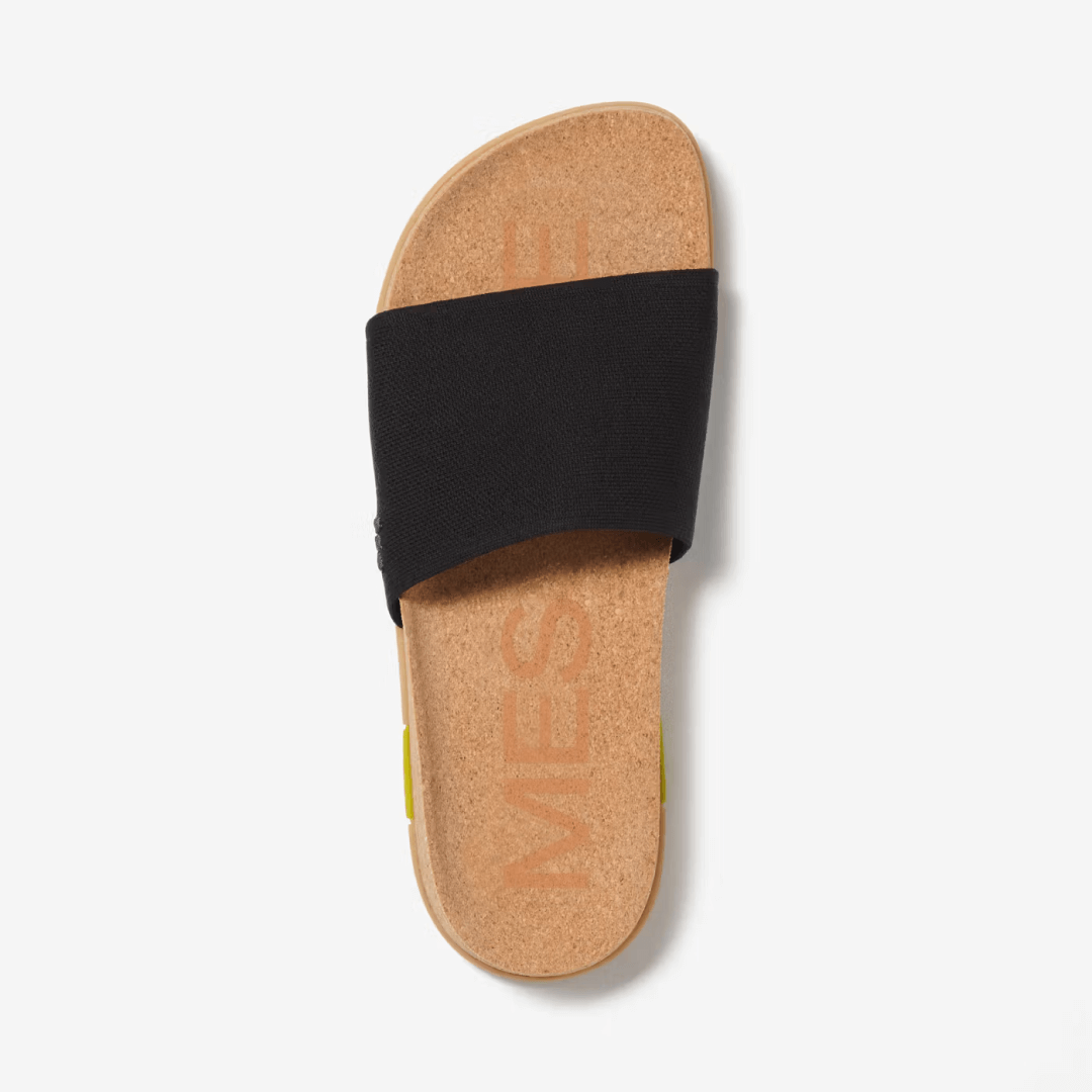 Showcasing the top view of Mullen Classic slide in Black