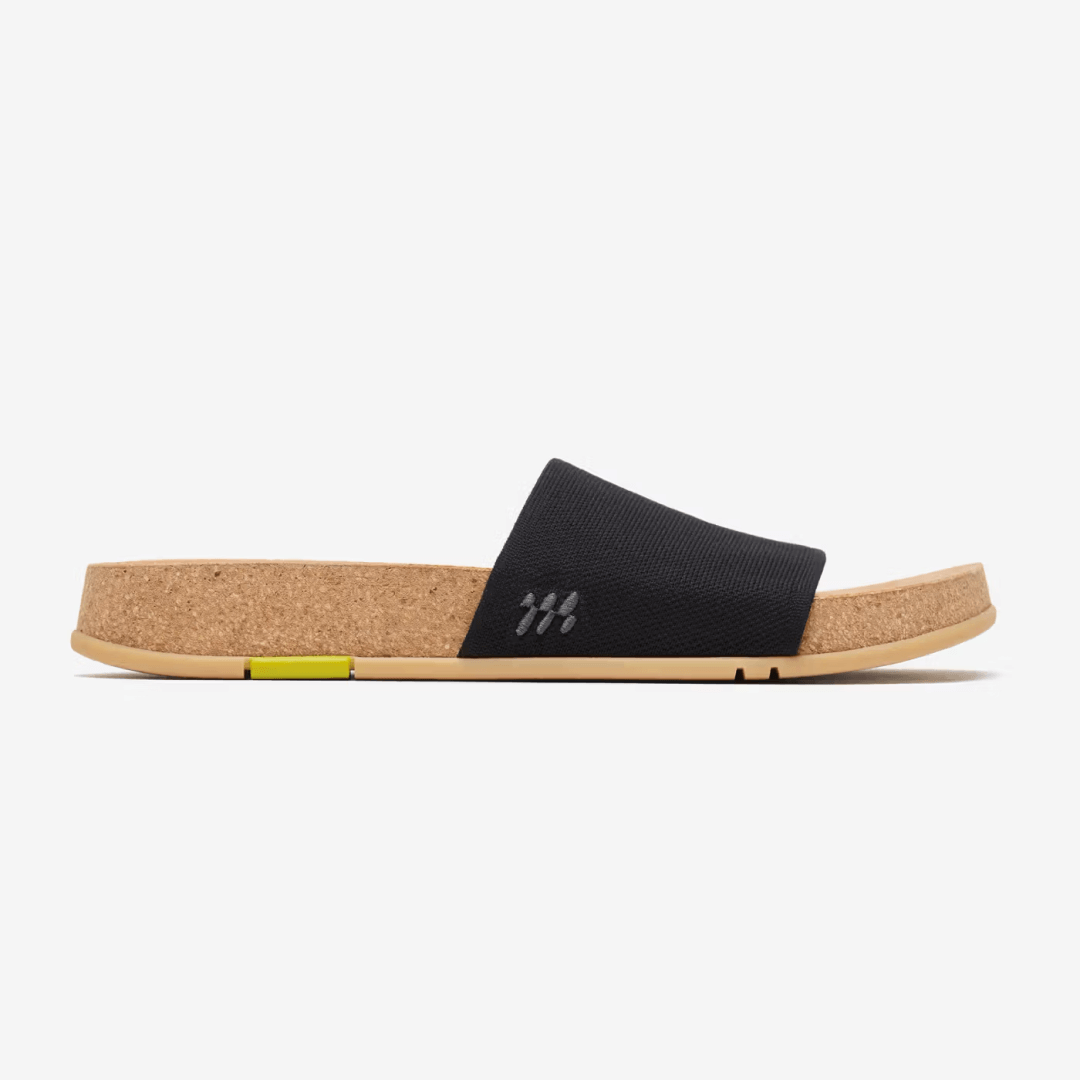 Showcasing the side view of Mullen Classic Slide in Olive