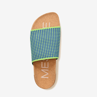 Shaw Gingham Slide - Peacock