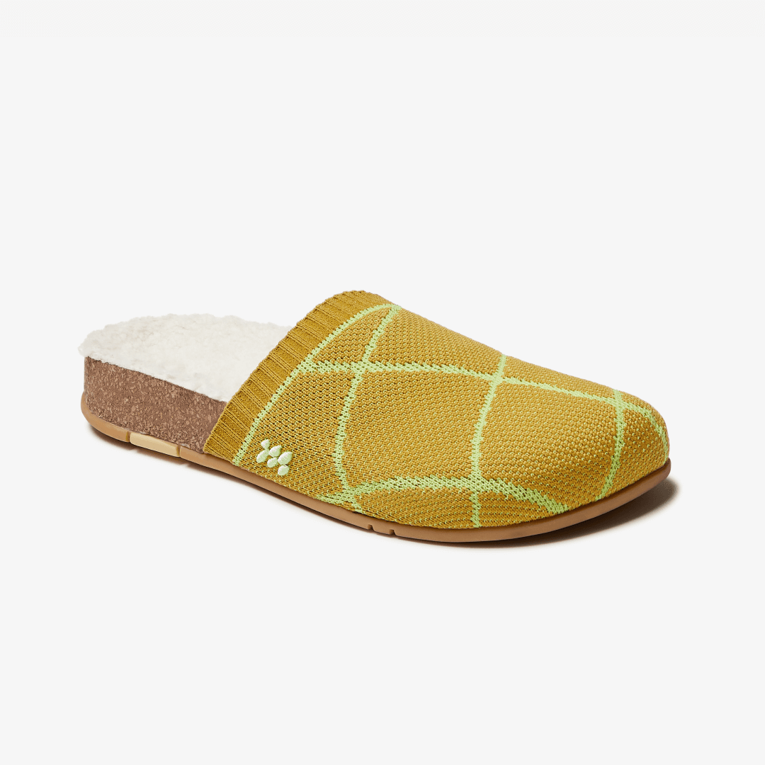 Cozy Grandpa Mule - Golden Check
